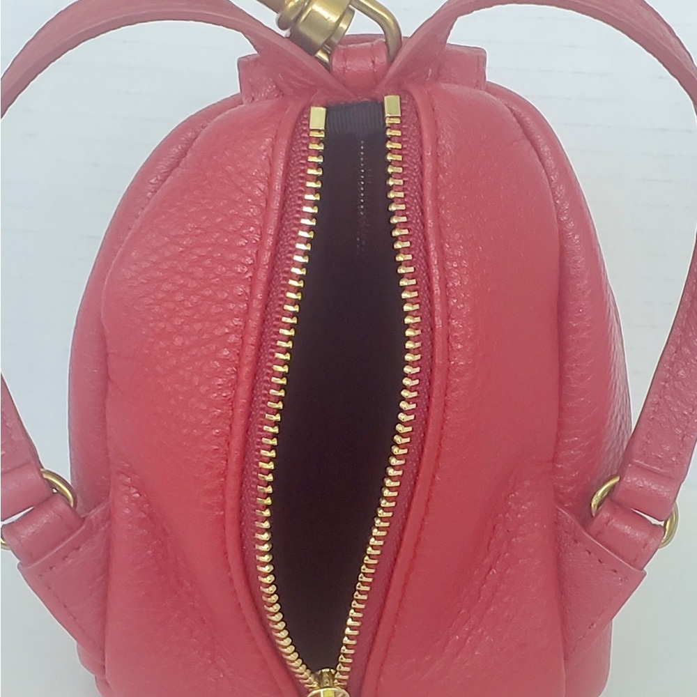 Rebecca Minkoff Mini Julian Leather Backpack Keychain - Picture 4 of 6